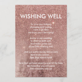 Girly Modern Ro Glitter-fiskevatten Inbjudningar