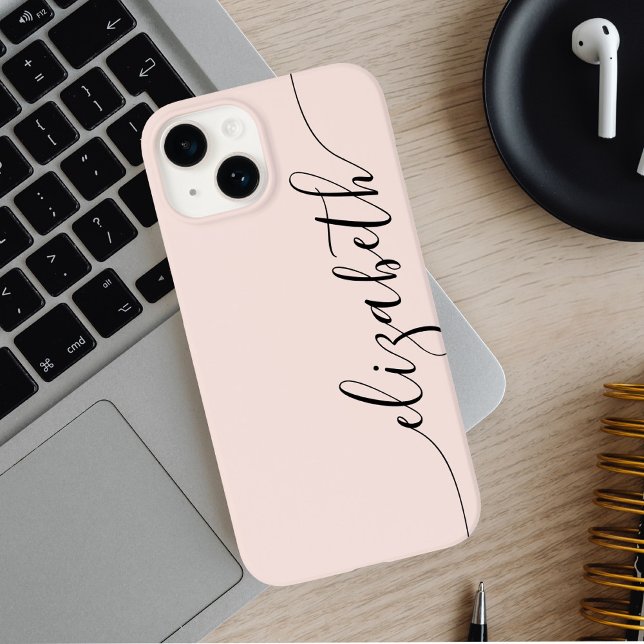 Girly Monogram Calligraphy  Rosa (Skapare uppladdad)