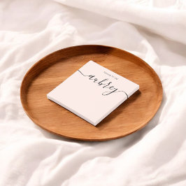 Girly Monogram Calligraphy  Rosa Post-it Block