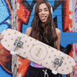 Girly Monogram Cute Elegant med Namn Mini Skateboard Bräda 18,5 Cm<br><div class="desc">Den här tjejen Skateboard Monogram och Namn är perfektens gåva till alla tillfälle. Den här mallen kan vara personlig med ditt favoritteckensnitt, färg och text för att göra teckningen unik. Bara rullan ner när du har skapar ditt köp och klicka på Information där du hittar avancerade redigeringsalternativ för ge den...</div>