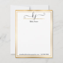 Girly Monogram Namn | Från anteckningskortet