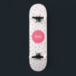 Girly Monogram söta hjärtan med namn Mini Skateboard Bräda 18,5 Cm<br><div class="desc">Gör det här lilla Skateboard-monogrammet och Namn och dina hjärtan genom att lägga till din text. Om du vill komma åt avancerad redigering går du till "Anpassa den här verktygen" och klickar på "Information", rulla ner och tryck på länken "klicka för att anpassa ytterligare". Perfekt för firande och tillfälle som...</div>