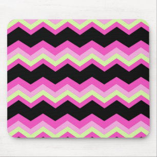 girly mönster zigzag fuchsia shock rosa chevron musmatta