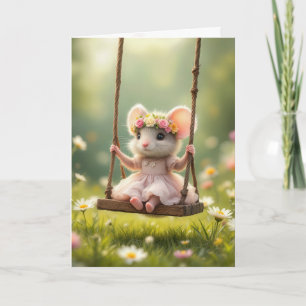 Girly Mouse på en sväng Kort