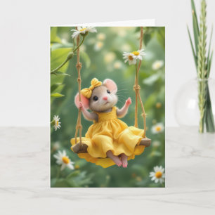 Girly Mouse på en sväng Kort
