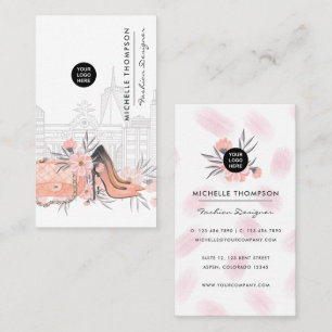 Girly New York Mode Designer Visitkort