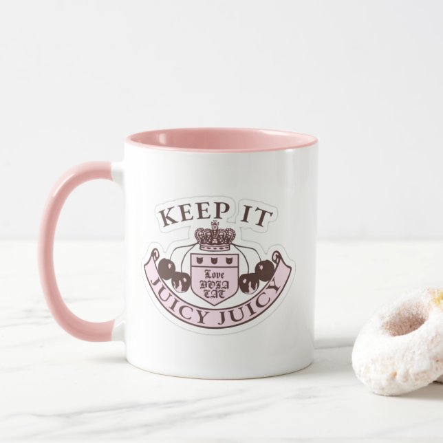 Girly och Rosa Juicy Inspired Mugg (Med munk)