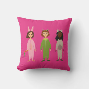 Girly pajama party söt kudde
