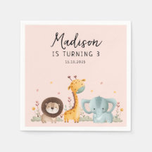 Girly Party Vilda djur födelsedag