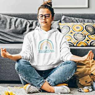 Girly Pastel Rainbow Star Typography Thankful T Shirt