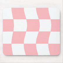 Girly Pastel Rosa White Vågigt Checkerboard Mönste