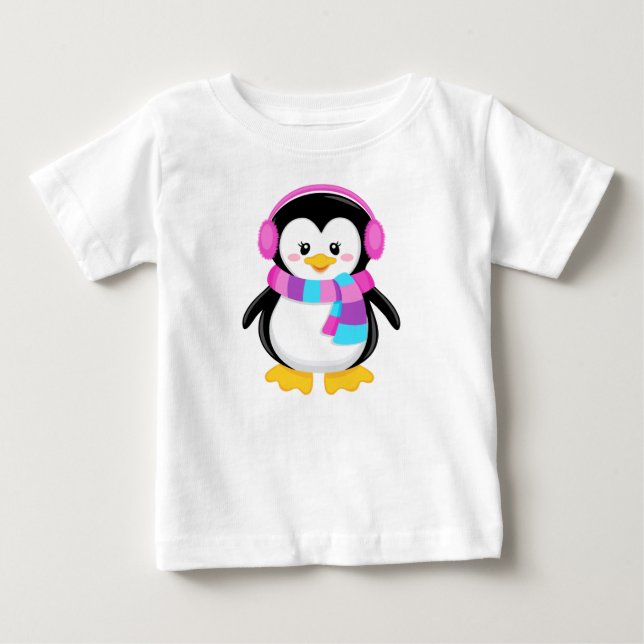 Girly Penguin Shirt T (Framsida)