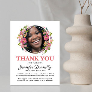 Girly Photo Funeral Tack Kort
