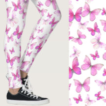 Girly pink butterfly whimsical patterned