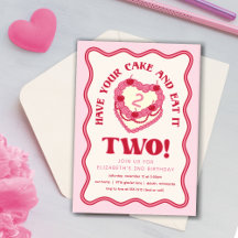 Girly Pink Få din tårta och äta den också Två Föde
