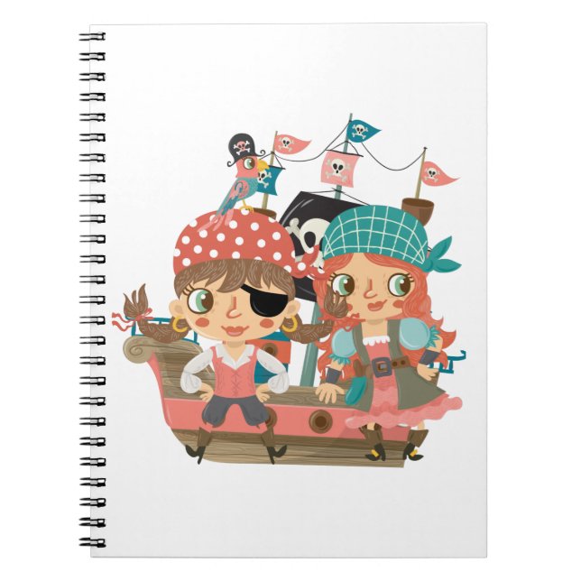 Girly Pirater Anteckningsbok (Framsidan)
