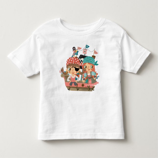 Girly Pirater T Shirt (Framsida)