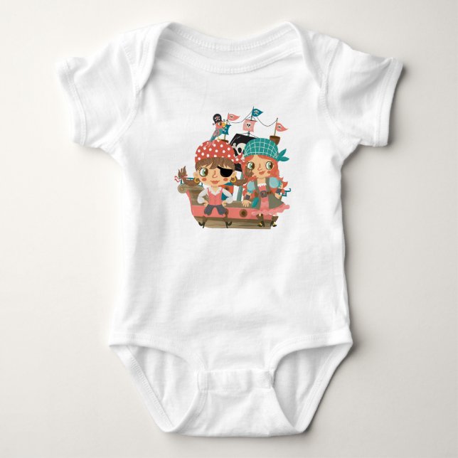 Girly Pirater T-shirt (Framsida)