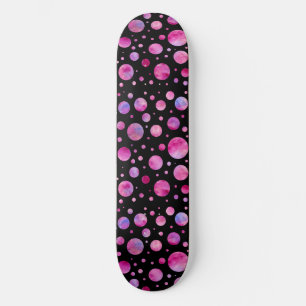 Girly Polka Dot Skateboard Bräda 20,5 Cm
