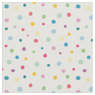 Girly Polka dots färglös mönster-vit röd grönt Tyg