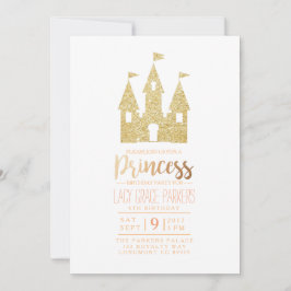 Girly Princess Birthday | Théme Party Inbjudningar