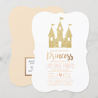 Girly Princess Birthday | Théme Party Inbjudningar