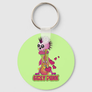 Girly Punk Rocker Nyckelring