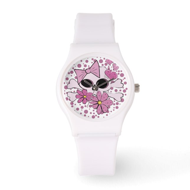 Girly Punk Skull Armbandsur (Framsida)
