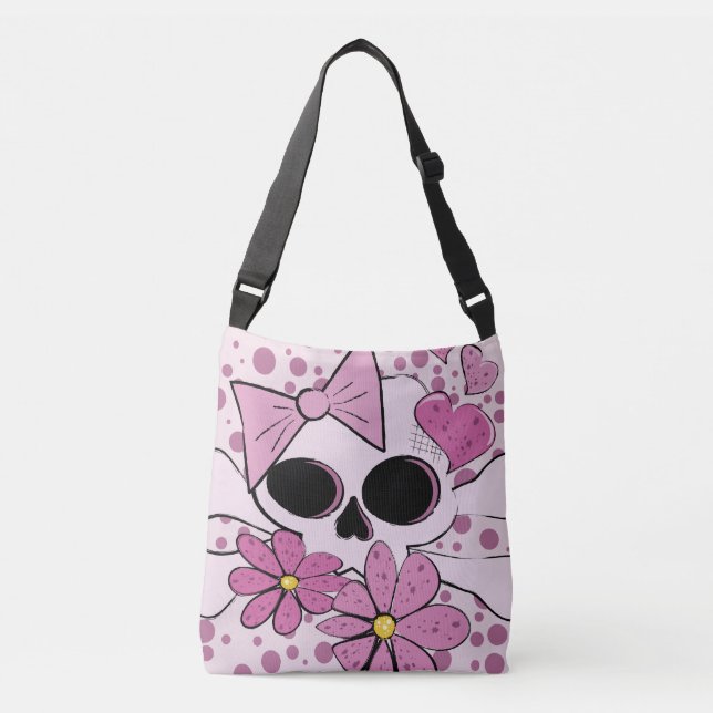 Girly Punk Skull Axelväska (Framsida)