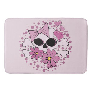 Girly Punk Skull Badrumsmatta