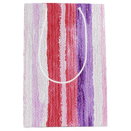 Girly Purple Blush Pink Red Stripes Christmas