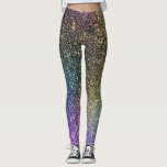 Girly Rainbow Guld Glitter Ombre Galaxy Socks Leggings<br><div class="desc">Girly Rainbow Guld Glitter Ombre Galaxy</div>