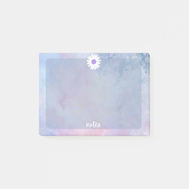 Girly regnbåge färg söt modern post-it Notes Block (Framsida)