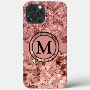Girly Ro Glitter Stars Monogram
