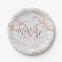 Girly Ro Gold Foil | Marble Monogram