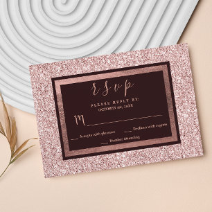 Girly ro guld burgundy glitter OSA Kort