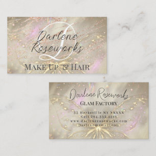 Girly Ro Guld Butterfly Gnistra Hair Salon Visitkort