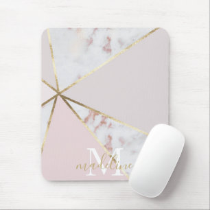 Girly Ro Guld geometrisk monogrammus-pad Musmatta