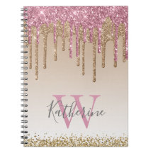 Girly Ro Guld Glitter driver Monogram om