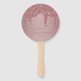 Girly Ro Guld Gnistra Glitter Drips Quinceanera