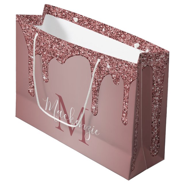 Girly Ro Guld Gnistra Glitter driver Monogram (Framsidan Vinklad)
