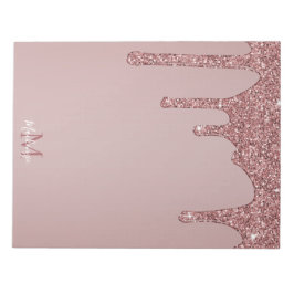 Girly Ro Guld Gnistra Glitter driver Monogram Anteckningsblock