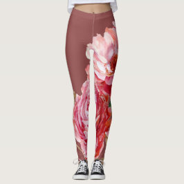 Girly ro mörk damsty rosa aktiv bära leggings