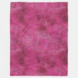 Girly Rosa Abstrakt Glitz Glam Glitter Fleecefilt