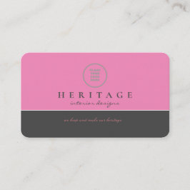 Girly Rosa Black Professionell Social Media Logoty Visitkort