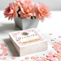 Girly Rosa & Blue Terrazzo Photo Studentfest