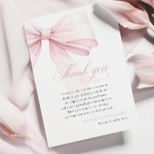 Girly Rosa Bow Baby Shower