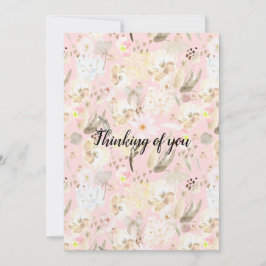 Girly  Rosa Cream White Blommigt