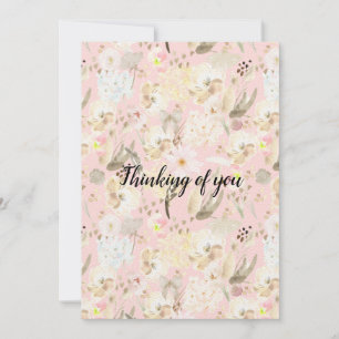 Girly Rosa Cream White Blommigt
