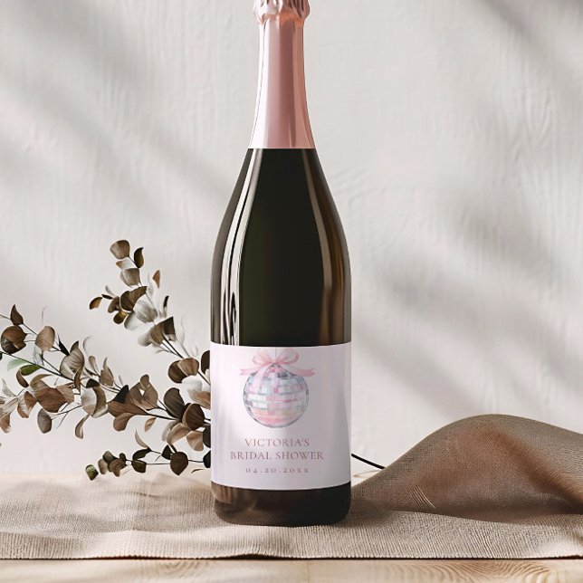 Girly Rosa Disco Boll Elegant Möhippa (Skapare uppladdad)